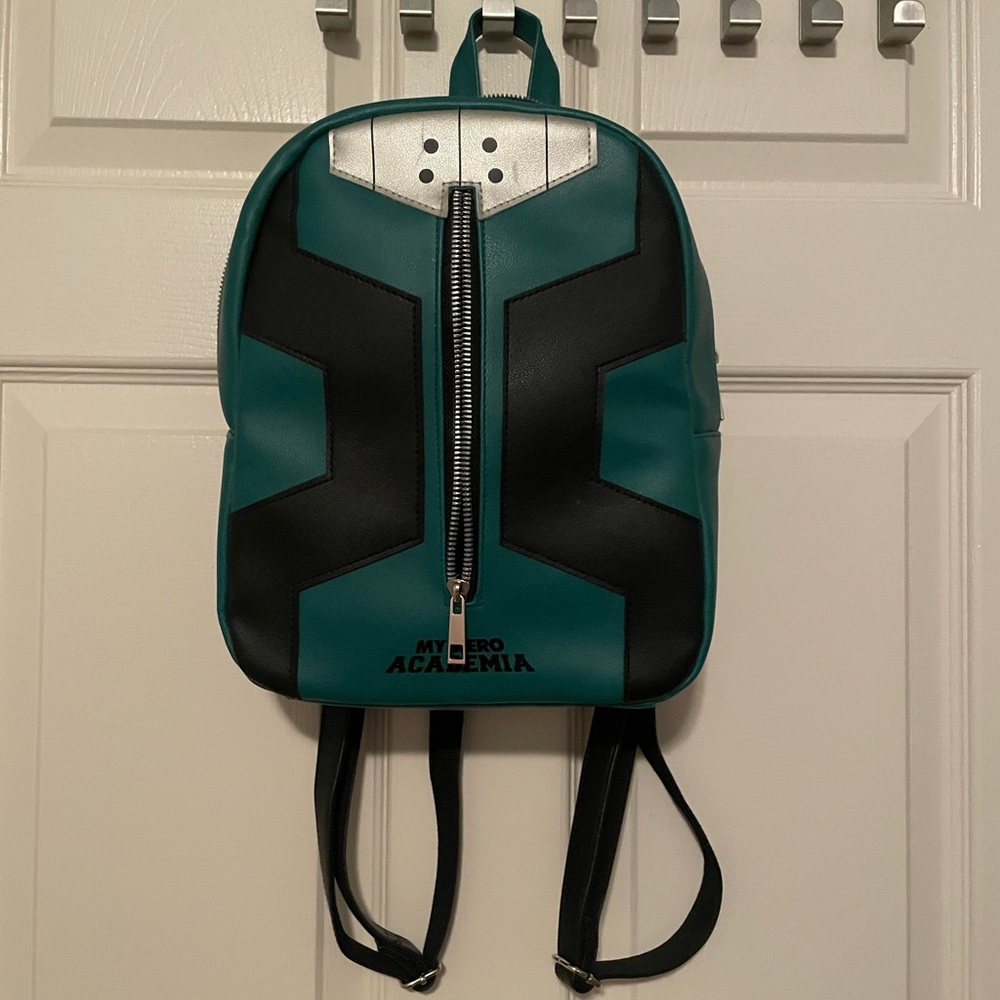 My Hero Academia Bioworld Green Black Mini Backpack Bag Deku Suit Izuku Midoriya